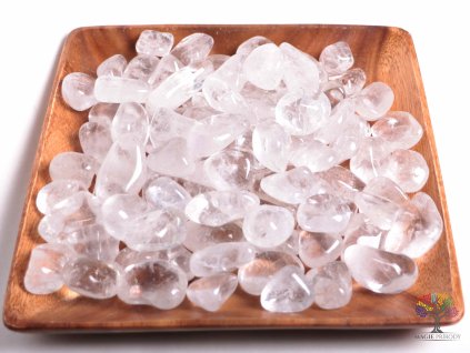 Tromlované kamínky Křišťál XL - kameny o velikosti 30 - 55 mm - 1kg - Brazílie