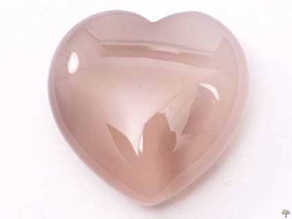 Srdce Achát šedý 30x30 mm - Achátové srdce #63