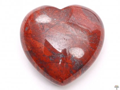 Srdce Jaspis s hematitem 30x30 mm - Jaspisové srdce  #67