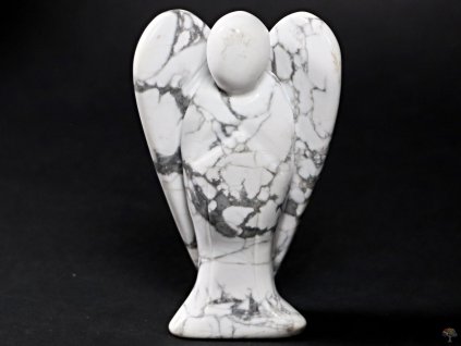Anděl Magnezit 100x60 mm - Anděl z přírodního kamene 10 cm #33