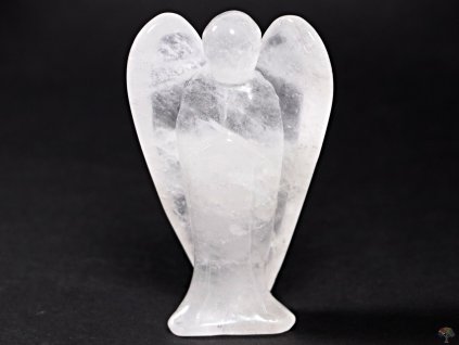 Anděl Křišťál 100x60 mm - Anděl z přírodního kamene 10 cm #ZB55