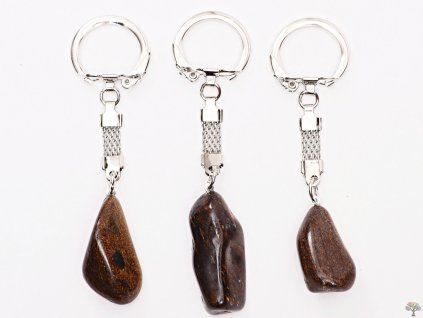 Bronzite stone keyring #556 - keyring