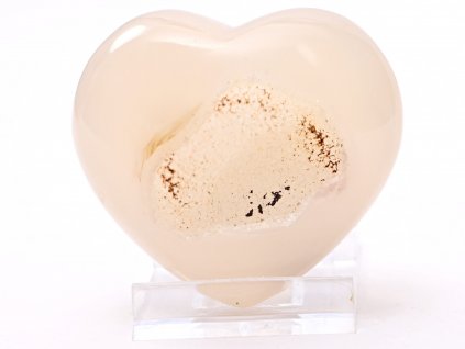 Srdce Achát 62x57 mm 137 g #K890 přírodní kámen - Achátové srdce