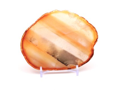 Płytka z agatu, rozmiar 10 cm + podstawka #1461 - Najwyższa jakość