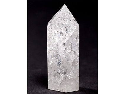 Obelisk Kryształ pęknięty 76 g, szpica 71 mm #K966
