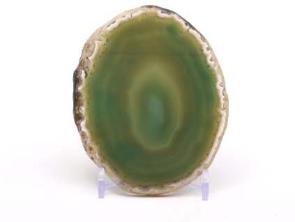 Achátový plát velikost 9 cm + stojánek #1548 - Top kvalita