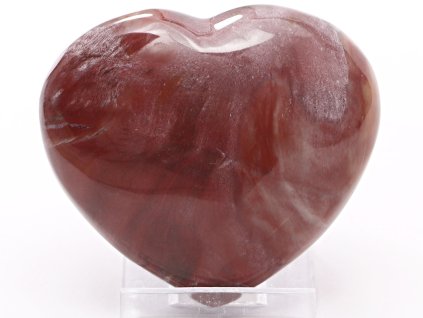 Srdce Zkamenělé dřevo 72x66 mm 193 g přírodní kámen #K1088