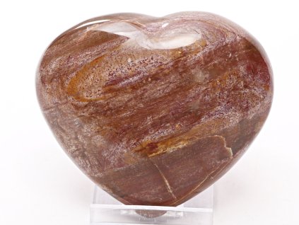 Serce Skamieniałe drewno 80x72 mm 242 g naturalny kamień #K1104