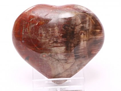 Srdce Zkamenělé dřevo 74x65 mm 190 g přírodní kámen #K1108