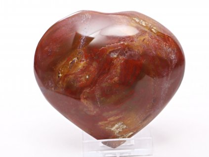 Srdce Zkamenělé dřevo 89x82 mm 304 g přírodní kámen #A22