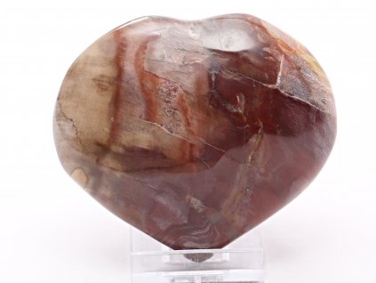 Srdce Zkamenělé dřevo 88x79 mm 304 g přírodní kámen #A23