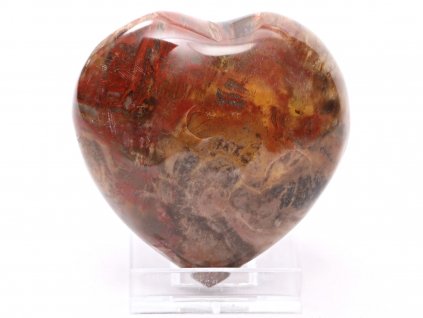 Srdce Zkamenělé dřevo 67x67 mm 220 g přírodní kámen #A37