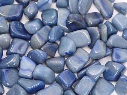 Tromlovaný kámen Křemen modrý L velikost 20 - 35 mm - Brazílie #605