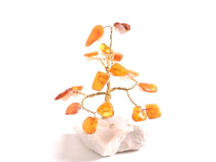 Jantarový stromeček štěstí 6 - 7 cm - náhodný výběr