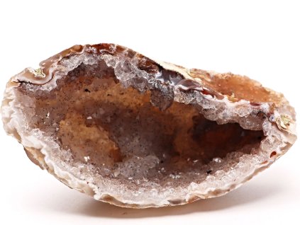 Agat piórkowy 210 g - 11 cm - geoda - najwyższa jakość - #345
