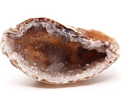 Feather agate 210 g - 11 cm - geode - Top quality - #345