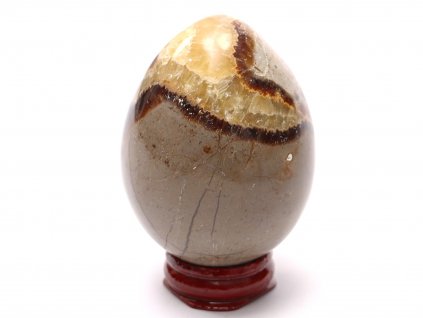 Septárie dračí vejce 68 mm 240g + dřevěný podstavec #B428
