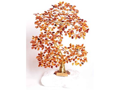 Jantarový stromeček štěstí 35 cm + dárkové balení #62 + až 10% sleva po registraci