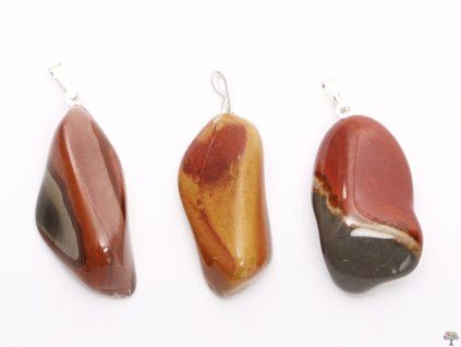 Stone pendant Jasper polychrome size M - #165