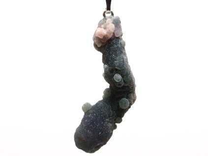 Wisiorek z agatu winogronowego 4,1 g - 37x13 mm - agat winogronowy #P22