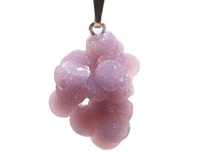 Wisiorek z agatem winogronowym 2,7 g - 21x13 mm - grape agate #P36