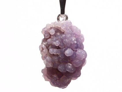 Wisiorek z agatem winogronowym 2,6 g - 19x14 mm - grape agate #P37