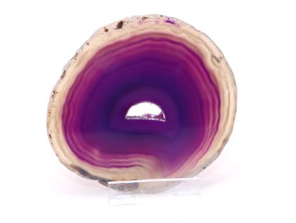 Achátový plát velikost 9 cm + stojánek #1811 - Top kvalita