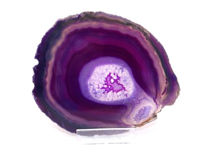 Achátový plát velikost 11 cm + stojánek #1846 -  Top kvalita