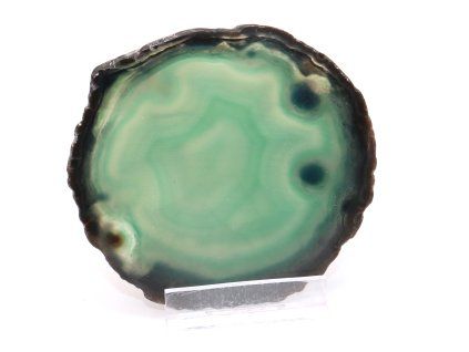 Agate slab size 8 cm + stand #1903 - Top quality