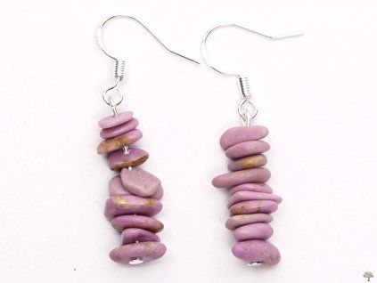 Phosphosiderite stone earrings #101
