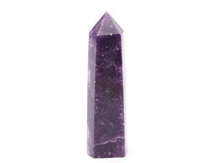Lepidolite obelisk – spire 97g - 8,9 cm #C115