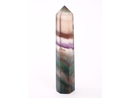 Obelisk fluorytowy, szpiczasty, 230 g – 14,5 cm #C199