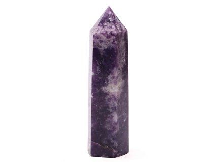 Lepidolite obelisk – spire 104g - 9,2 cm #C324