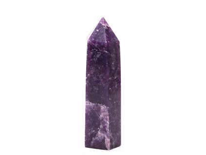 Obelisk Lepidolit szpic 96 g - 8,7 cm #C332
