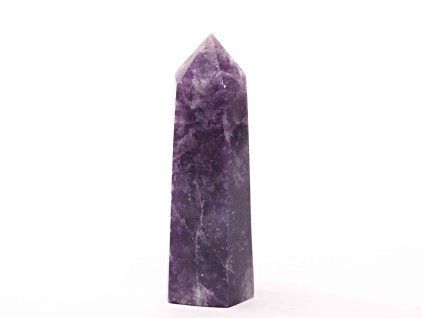Lepidolite obelisk – spire 86g - 8 cm #C341