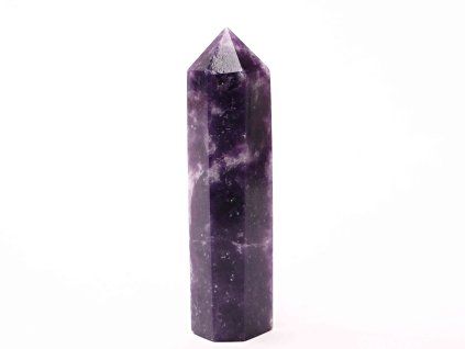 Lepidolite obelisk – spire 85g - 9,3 cm #C343