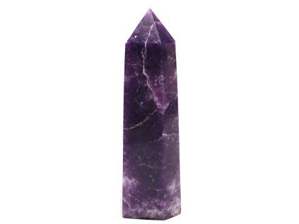 Lepidolite obelisk – spire 100g - 9 cm #C346
