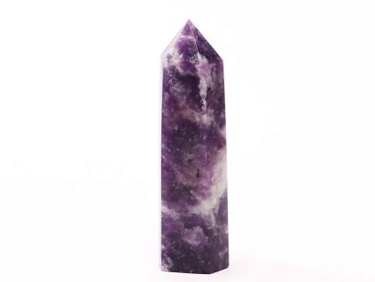 Obelisk Lepidolit szpiczasty 94 g - 8,9 cm #C352
