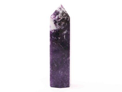 Lepidolite obelisk – spire 93g - 8,7 cm #C357