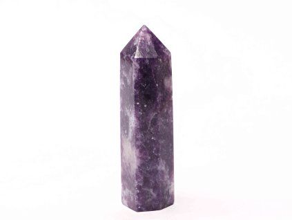 Lepidolite obelisk – spire 109g - 9,3 cm #C366