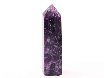 Lepidolite obelisk – spire 90g - 8,4 cm #C372