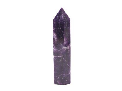 Lepidolite obelisk – spire 99g - 9,5 cm #C385