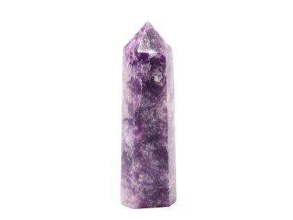 Obelisk Lepidolit špice 90 g - 8,5 cm #C390