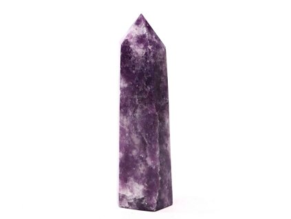 Obelisk Lepidolit špice 88 g - 8,5 cm #C393