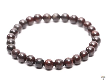 Náramek Jaspis brekcie - 6 mm kuličky #692 - z přírodních kamenů