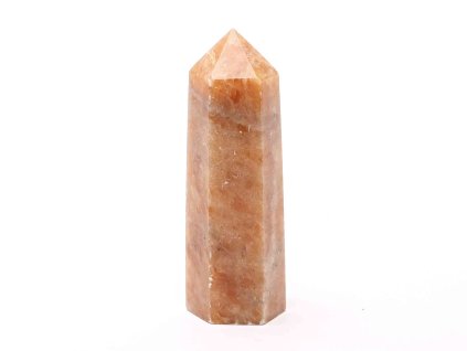Obelisk Sluneční kámen špice 106 g - 8,3 cm #D50