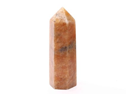 Obelisk Sluneční kámen špice 113 g - 8,7 cm #D54