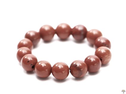 Pierścionek Jaspis czerwony - kulki 4 mm #9 - z naturalnych kamieni