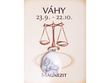 Kámen podle znamení - VÁHY + sleva 5% po registraci na většinu zboží + dárek k objednávce