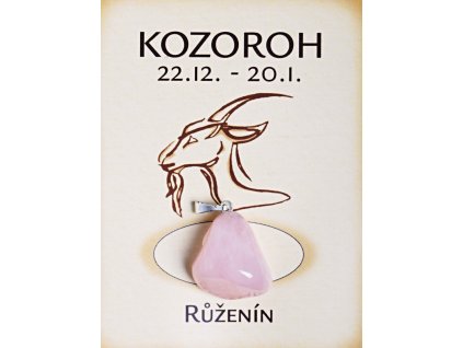 Kámen podle znamení - KOZOROH
